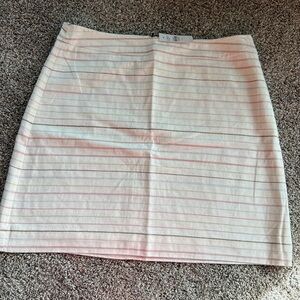 NWT Loft linen striped skirt.